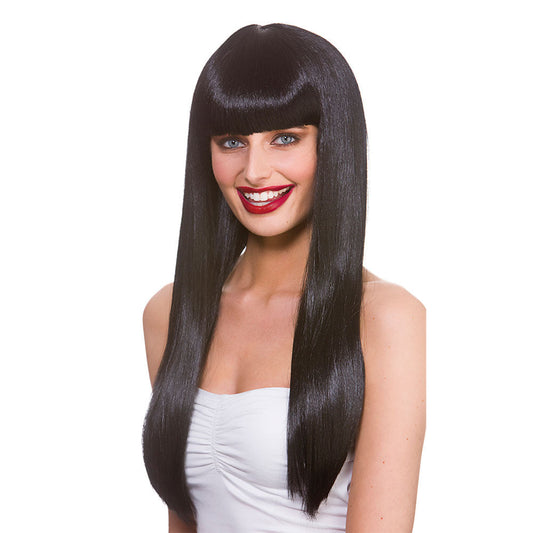 Womens Long Black Fancy Dress Wig Fantasy | Why Not Shop