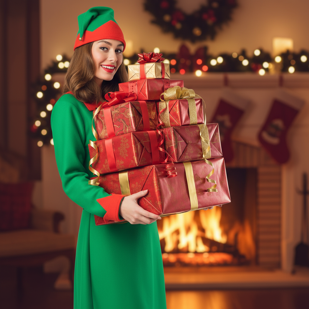 Womens Santa Helper Naughty Elf Costume | Merthyr Tydfil | Why Not Shop Online