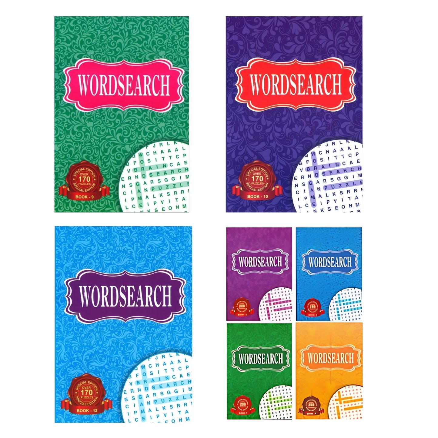 Word Search Books Assorted Designs 180 Puzzles | Merthyr Tydfil | Why Not Shop Online