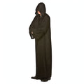black hooded robe for adults designed for Halloween and costume events