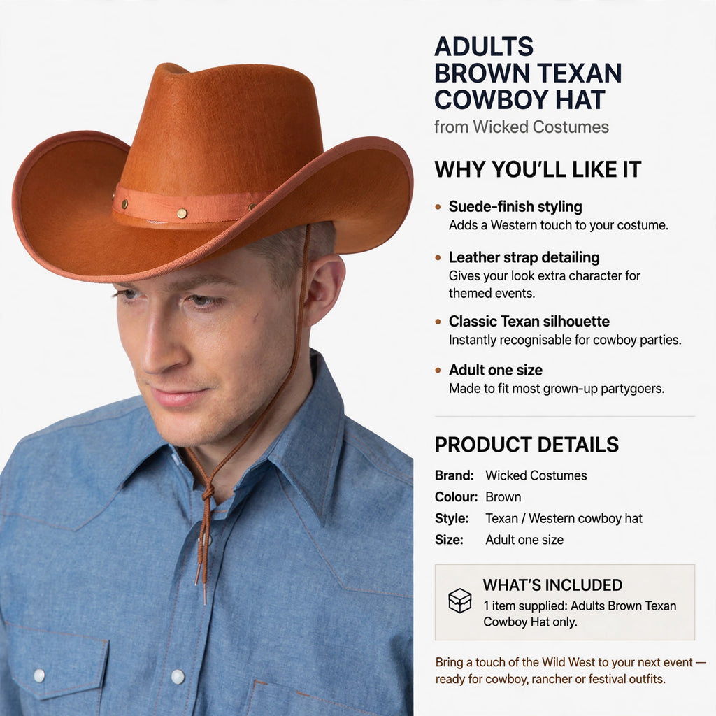 Adult one size designed to fit most grown-up partygoers