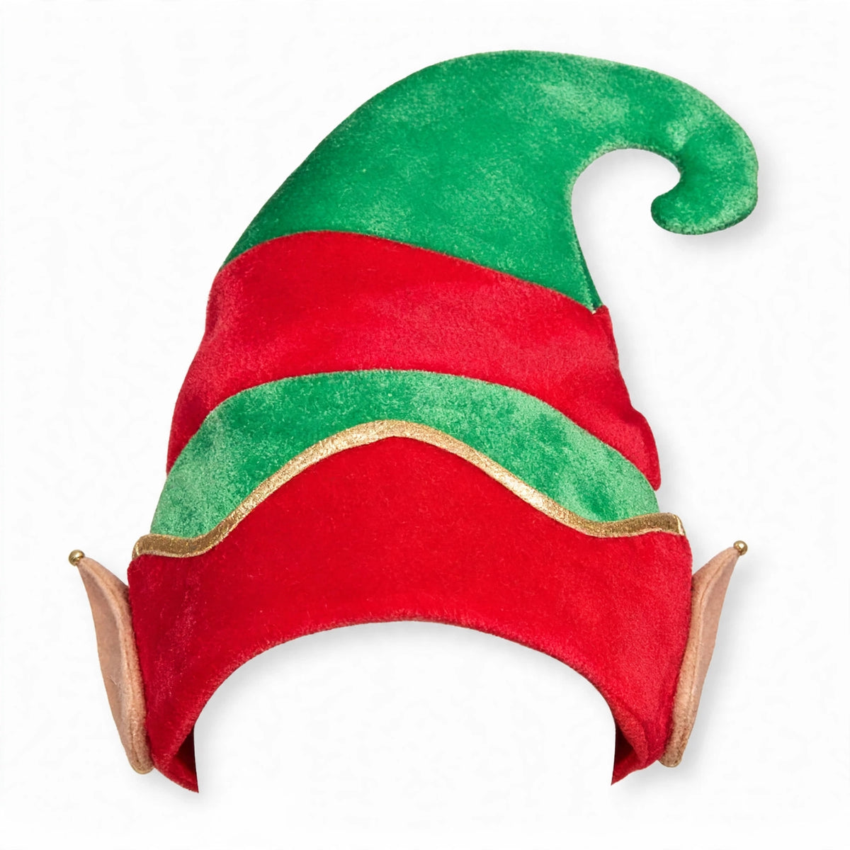 Adults Deluxe Elf Hat with attached ears in green