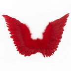 Adults Small Red Feather Angel Wings Wing Span 36x60cm