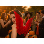 Adults Small Red Feather Angel Wings Wing Span 36x60cm