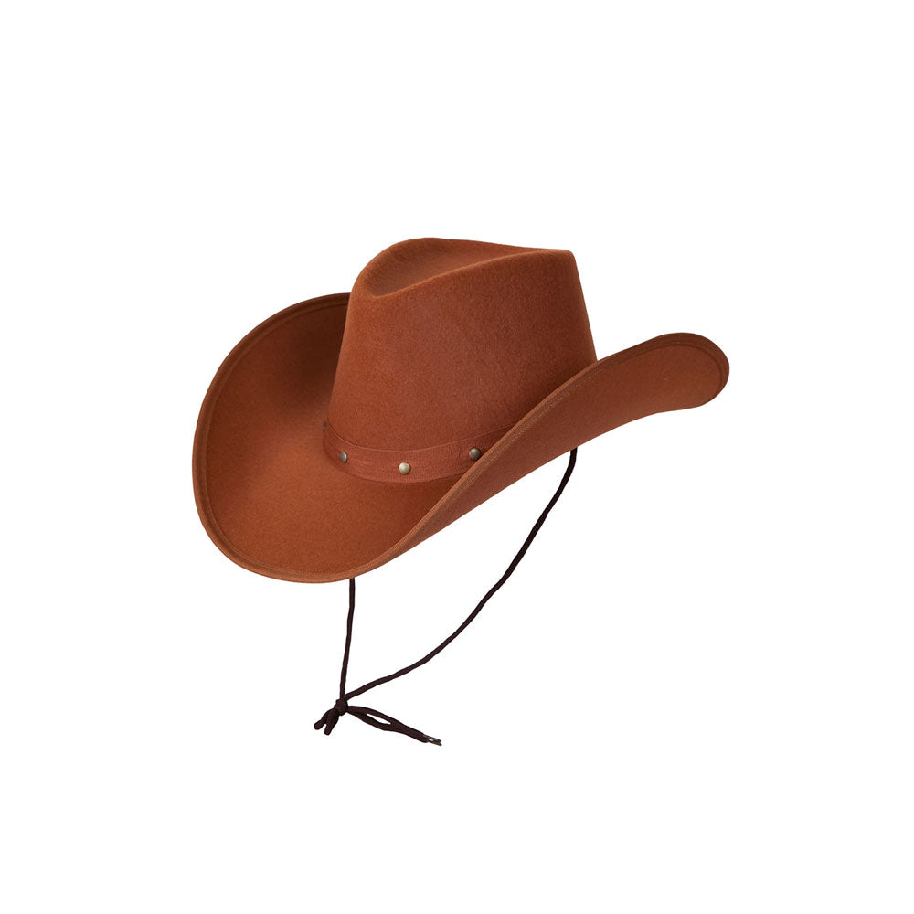 Adults Brown Texan Cowboy Fancy Dress Hats