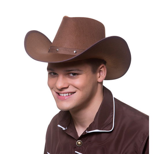 Adults Dark Brown Texan Cowboy Hats