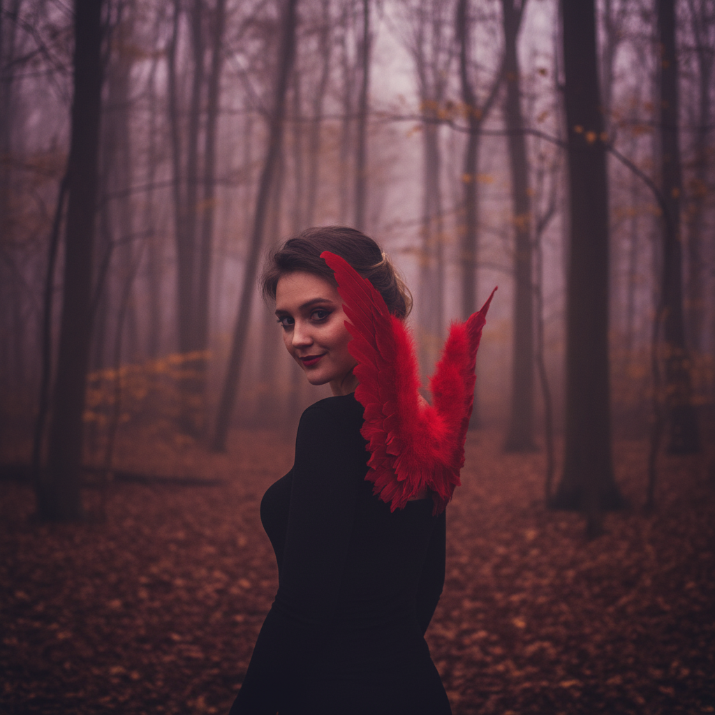 Adults Small Red Feather Angel Wings Wing Span 36x60cm | Merthyr Tydfil | Why Not Shop Online