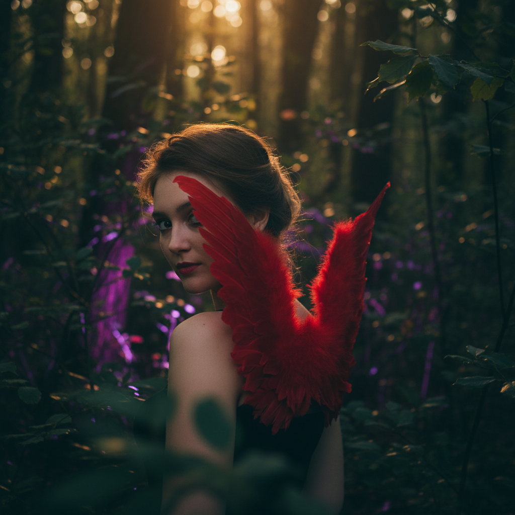 Adults Small Red Feather Angel Wings Wing Span 36x60cm | Merthyr Tydfil | Why Not Shop Online