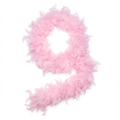 Baby Pink Feather Boa 1.7 metres long weighing 60 grams