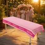Baby Shower Pink Plastic Table Covers