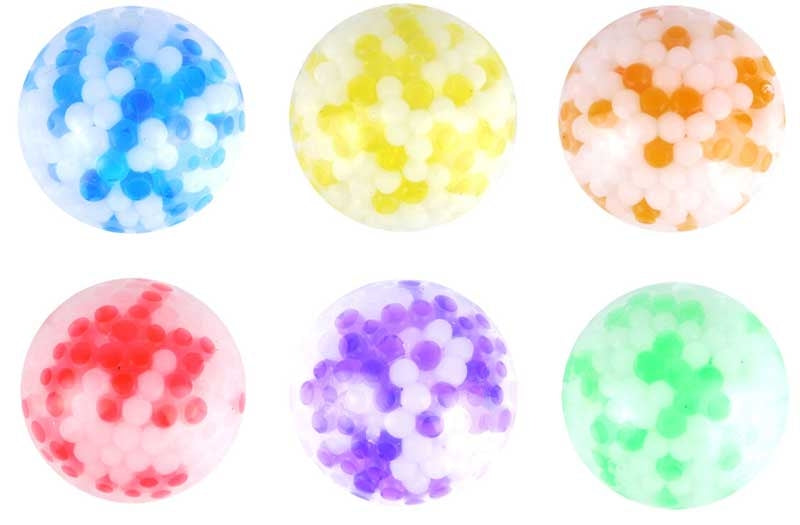 Squeezy Pearls Stress Ball Fidget Toy Assorted Colours 6cm