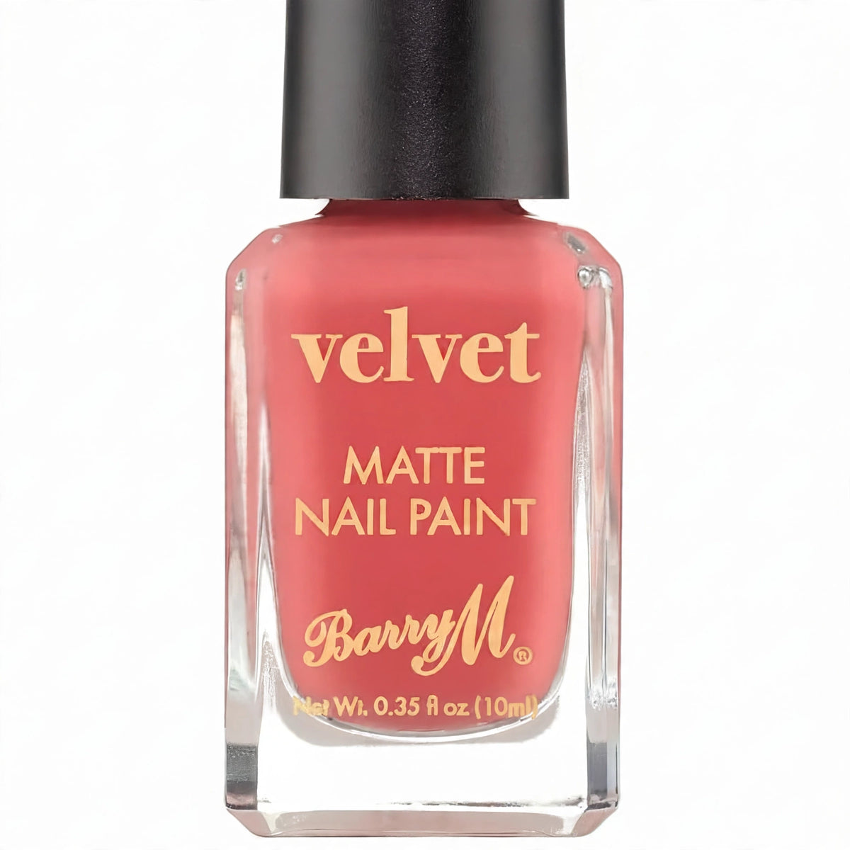close-up view of Barry M Coral Velvet Nail Polish in Burning Sand 243