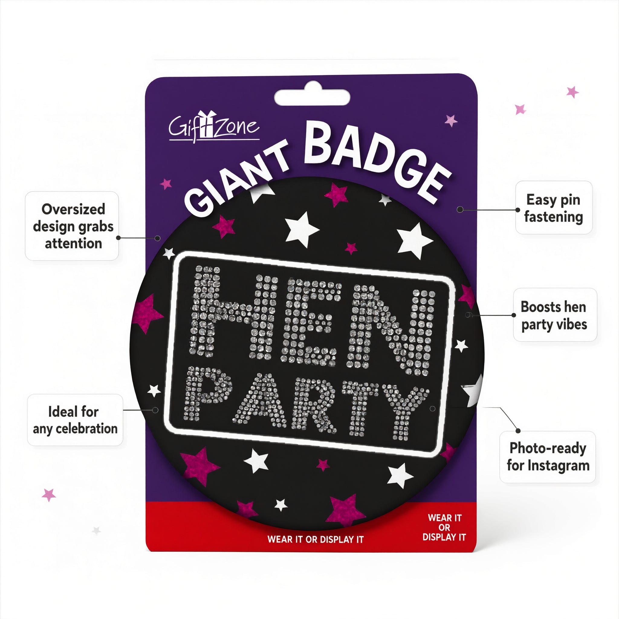 Big Badge Hen Party Bride To Be