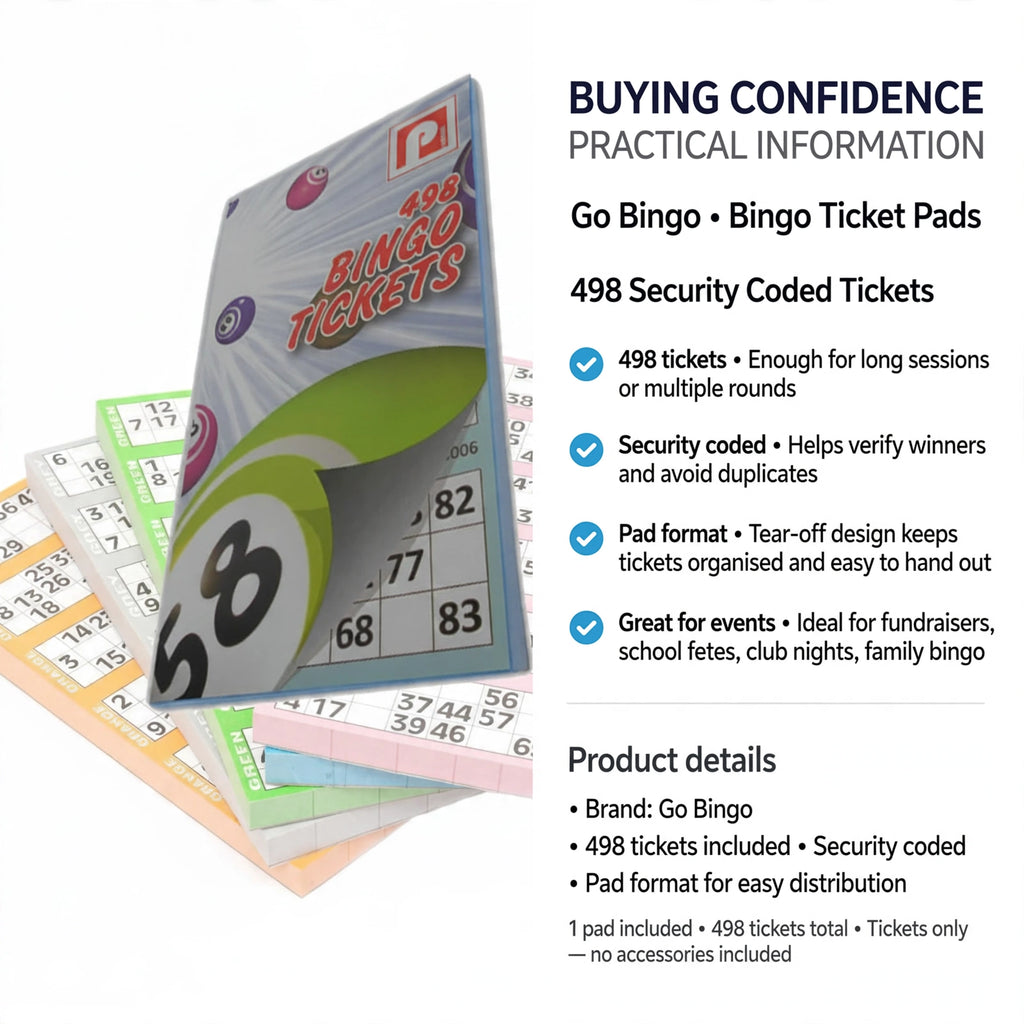 Information about 450 tickets, security coding, and pad format for easy distribution