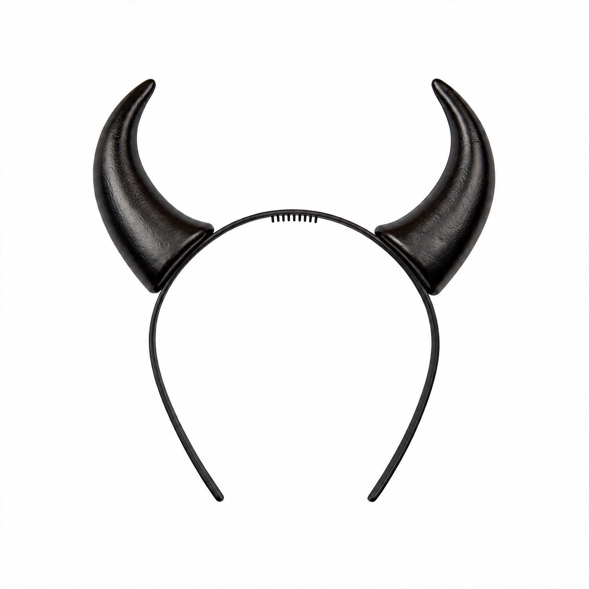 Wicked Costumes Black Devil Horns Headband with classic black horns