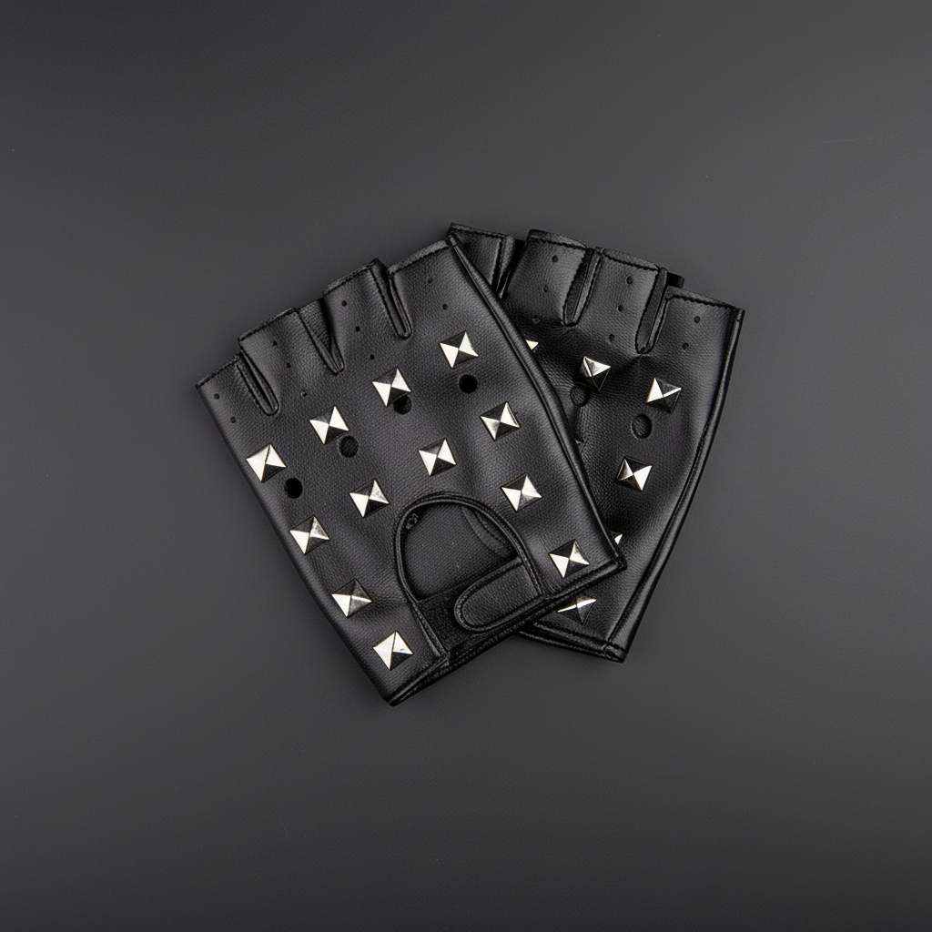 Black Punk Gloves | Merthyr Tydfil | Why Not Shop Online