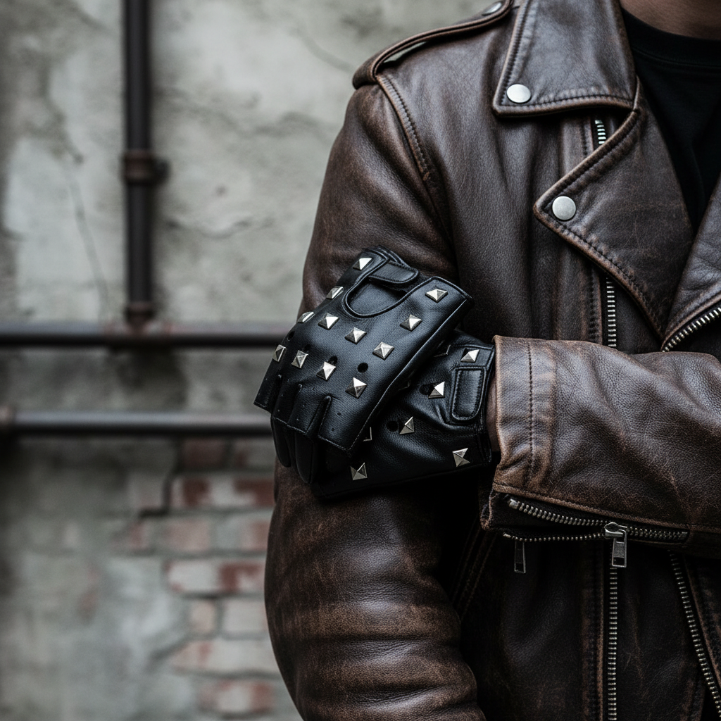 Black Punk Gloves | Merthyr Tydfil | Why Not Shop Online