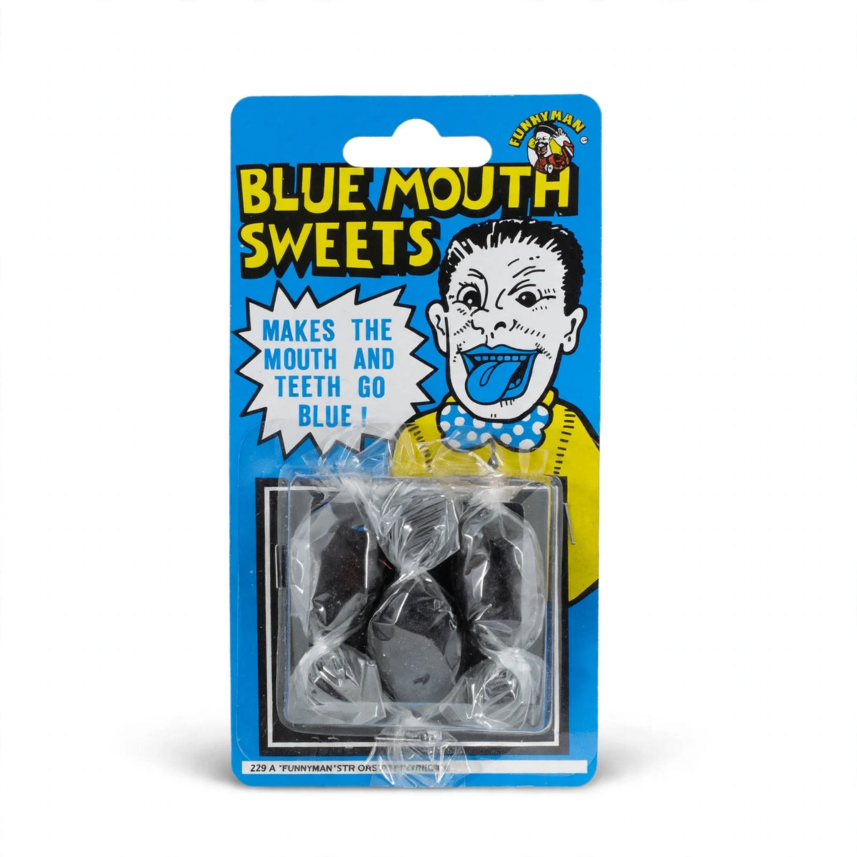 Blue Mouth Sweets pack of 3 novelty treats that temporarily colour mouth and tongue blue