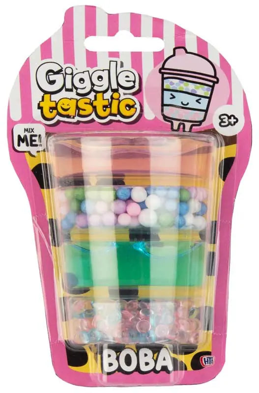 Giggletastic Boba-Themed Slime Stack Toy