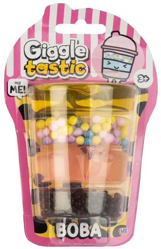 Giggletastic Boba-Themed Slime Stack Toy
