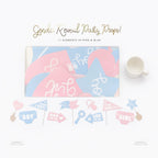 Boy Girl Baby Shower Reveal Photo Props Pack Of 11