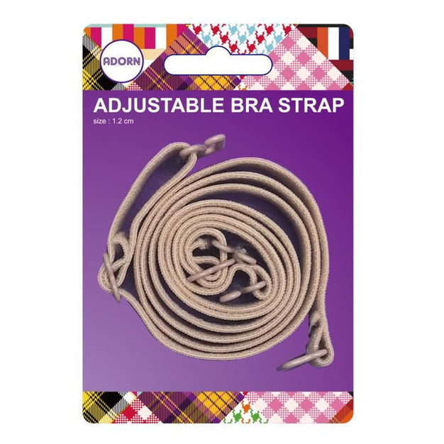 Adorn Adjustable Bra Straps 1.2cm 1 Pair Assorted Colours