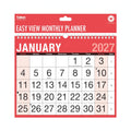 Tallon 2027 Easy View Month-to-View Calendar showing a single month layout
