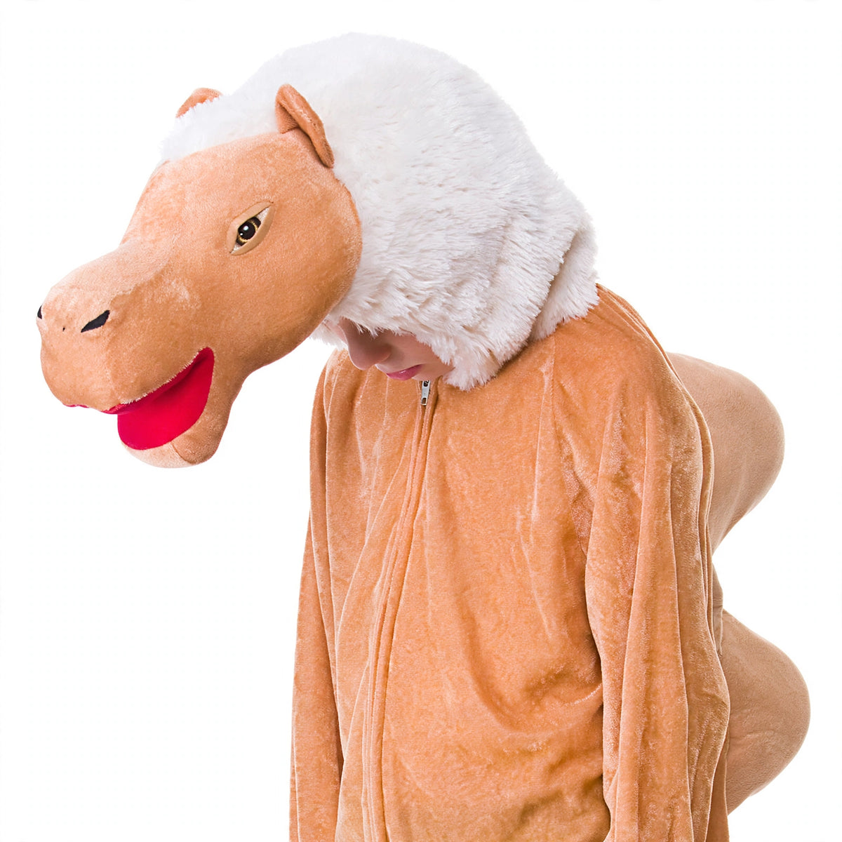 Detail view of children's camel fancy dress costume size 3-4 years
