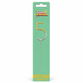 Celebration Station number 5 gold and silver birthday sparkler in retail packaging