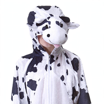 Detail view of Childrens Cow Fancy Dress Costume showing design