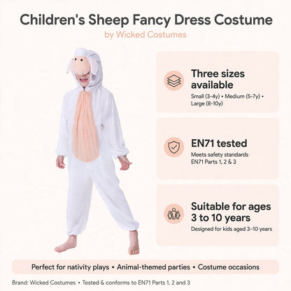 Costume features three sizes and EN71 safety testing