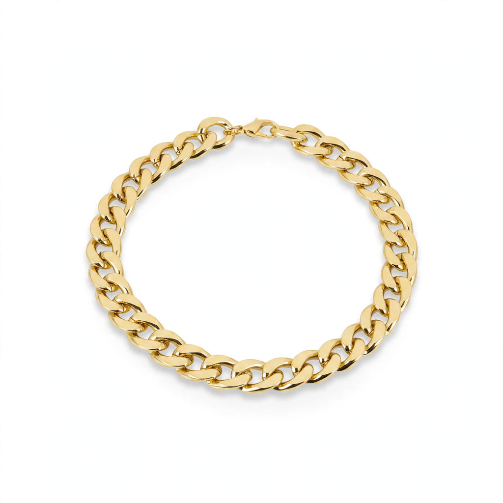 Chunky Gold Chain 68cm oversized gold-tone necklace