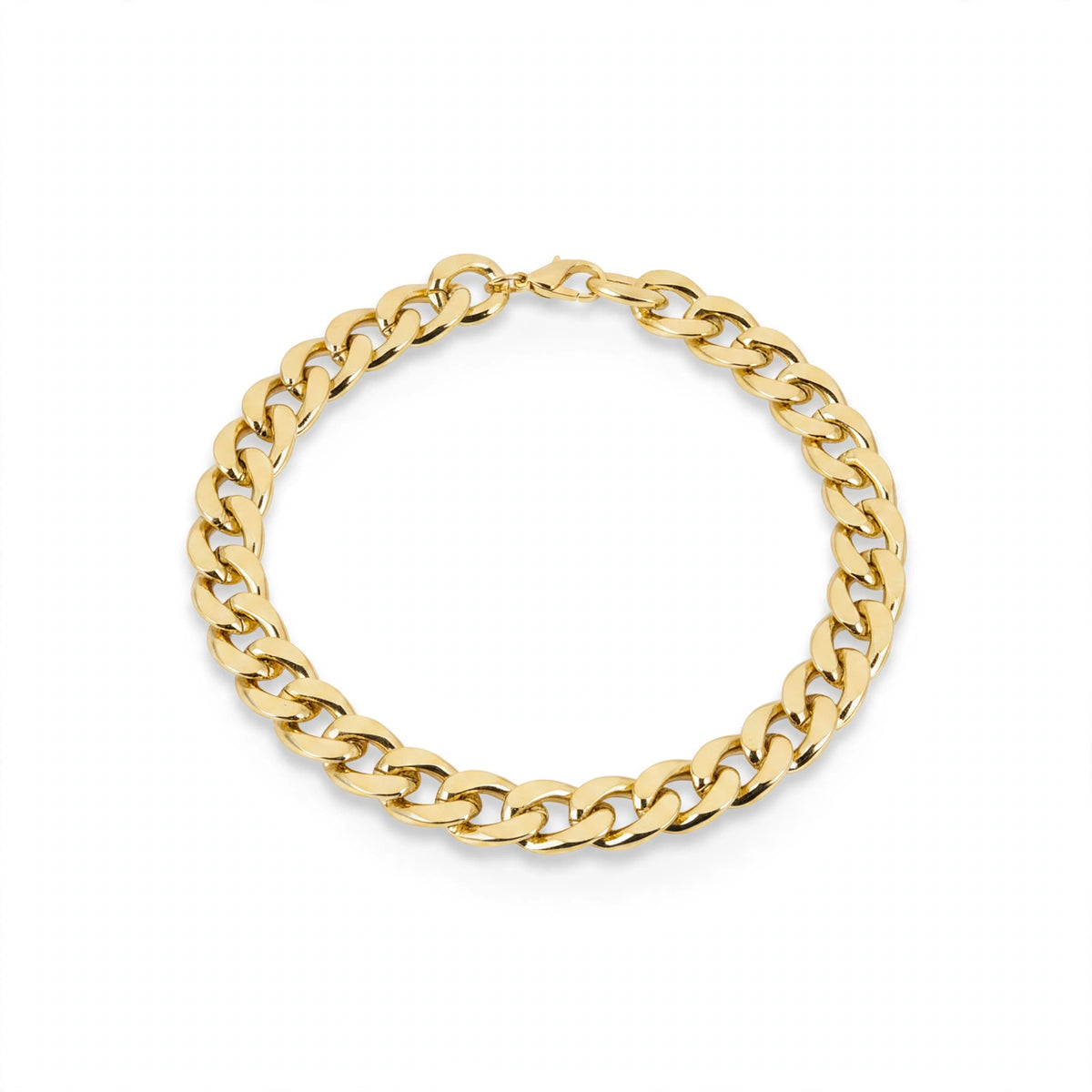 Chunky Gold Chain 68cm oversized gold-tone necklace