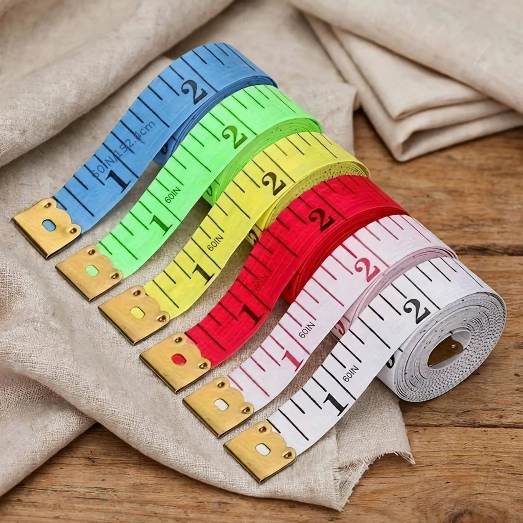 Cloth tape measure used for sewing and dressmaking projects