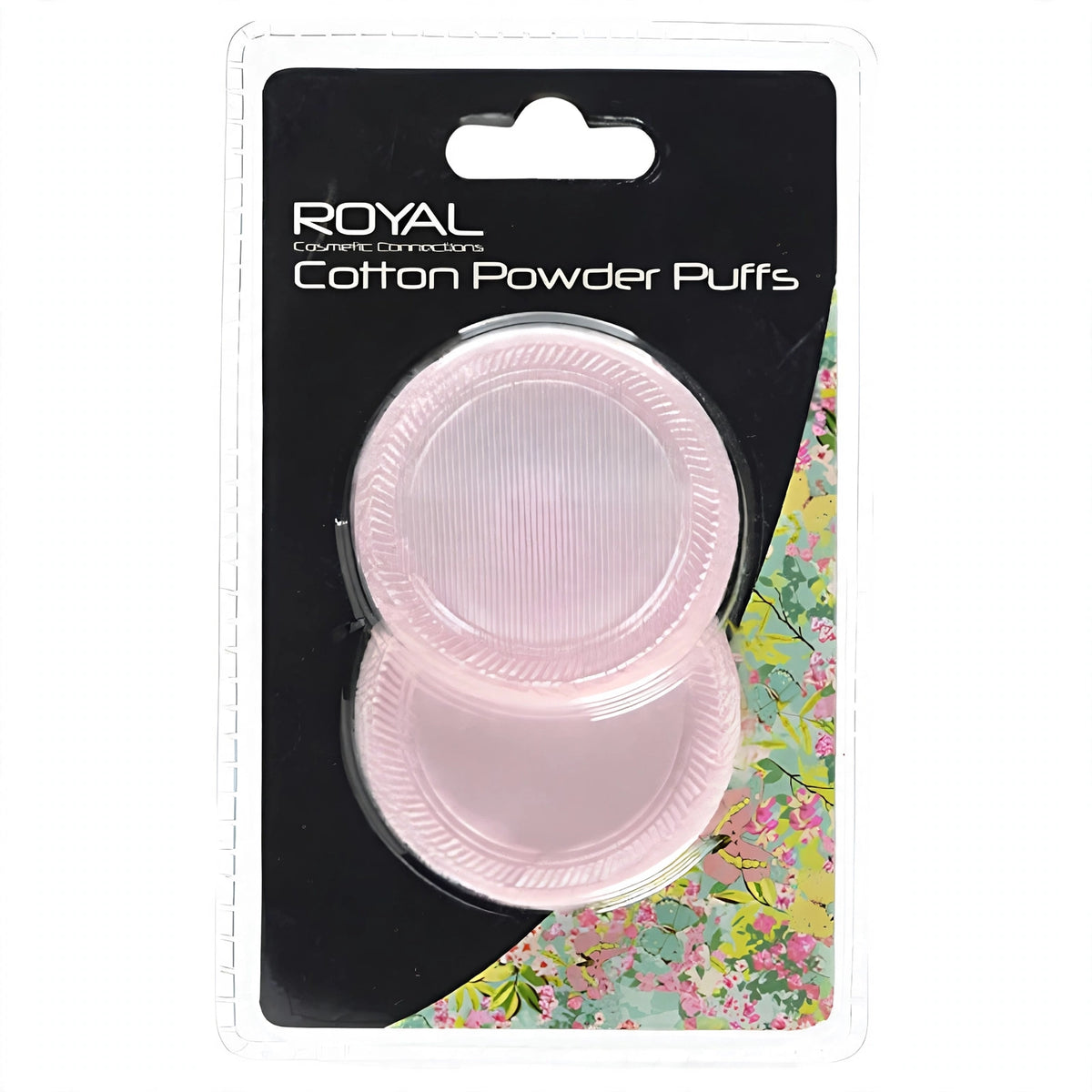 Cotton face powder puffs pack of 2 by Royal Cosmetics with soft cotton surface