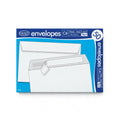County C6 white envelopes pack with peel and seal closure