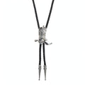 Cowboy Boot Bolo Tie with cowboy boot shaped slide and adjustable cord