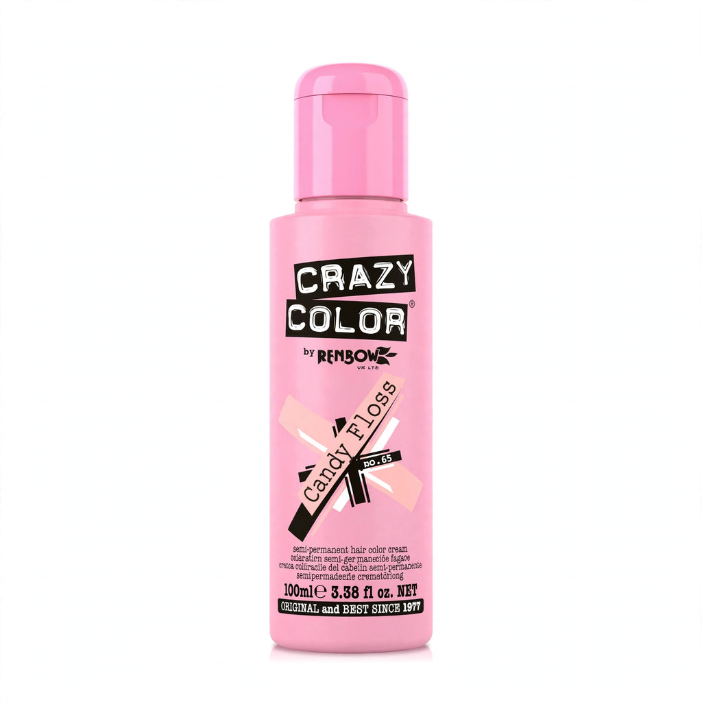 Crazy Color Candy Floss Semi-Permanent Hair Dye in a 100ml tube
