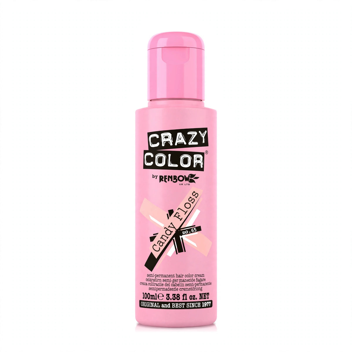 Crazy Color Candy Floss Semi-Permanent Hair Dye in a 100ml tube