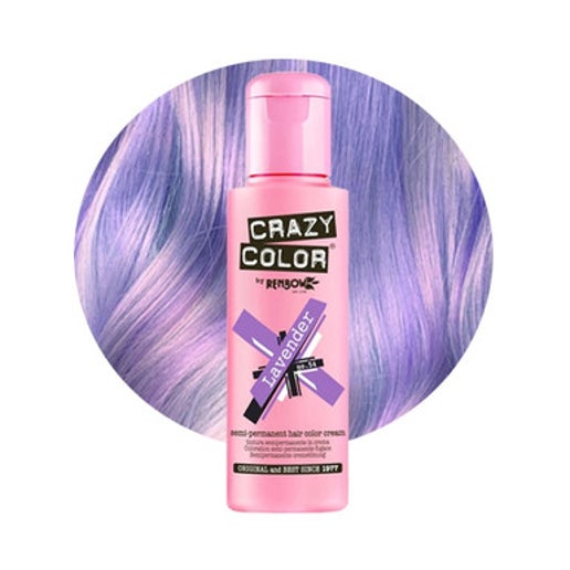 Crazy Color Semi Permanent Hair Dye - Lavender Number 54 100ml