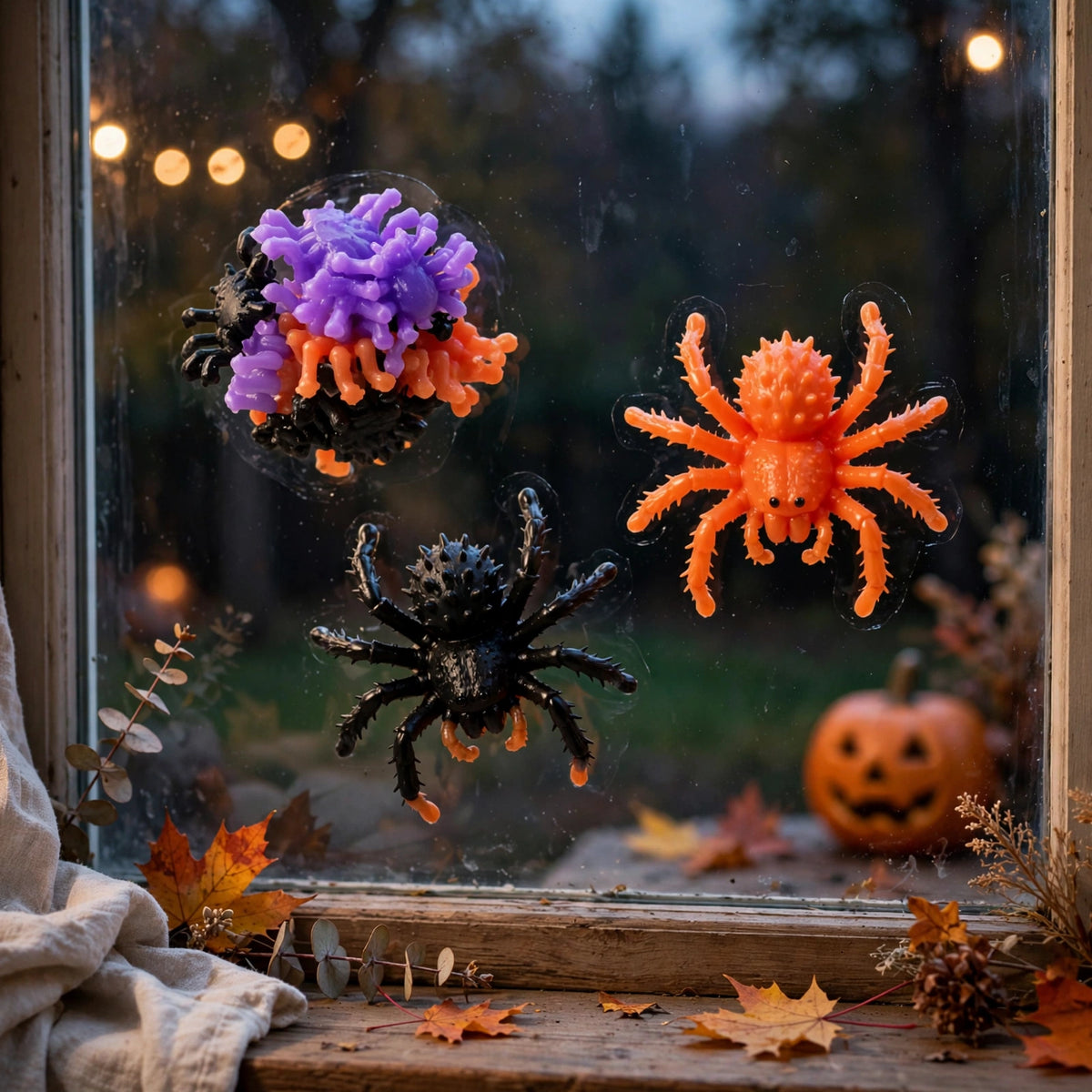 Creepsters Sticky Crawling Spiders used as Halloween party bag fillers or playful toys
