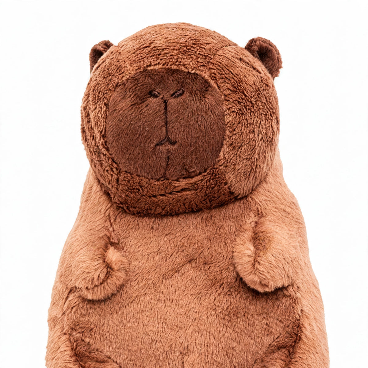 Close-up view of the 15cm plush Cuddly Capybara Toy