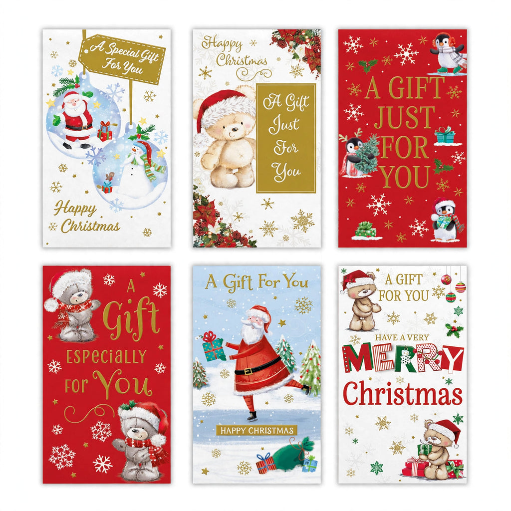 Cute Christmas money envelope with assorted designs for holiday cash gifts