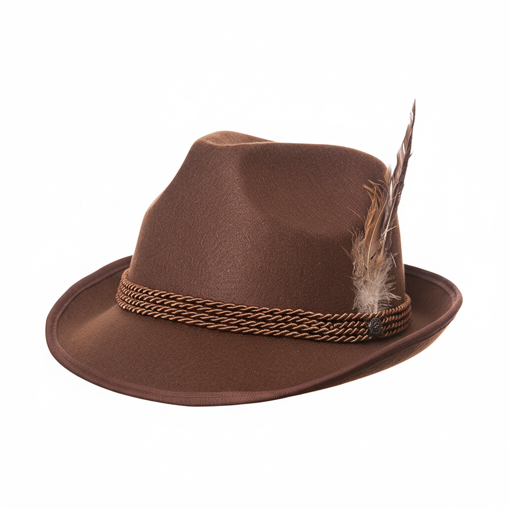 Deluxe Bavarian Oktoberfest Hat - Brown | Merthyr Tydfil | Why Not Shop Online