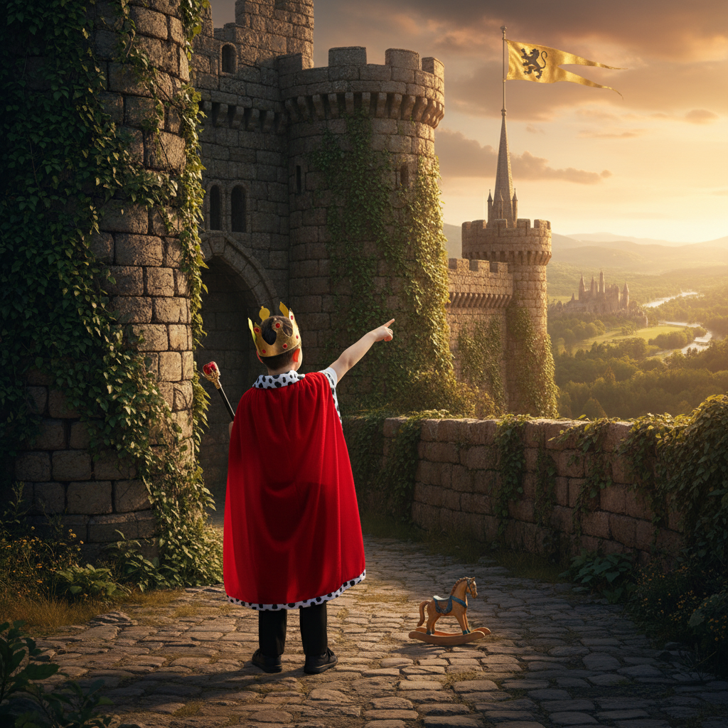 Deluxe Velvet Kings Robe & Crown 5-9 Years Red | Merthyr Tydfil | Why Not Shop Online