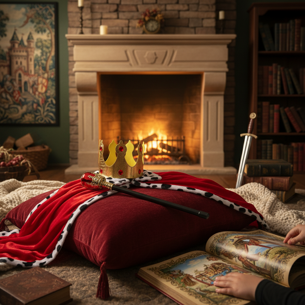 Deluxe Velvet Kings Robe & Crown 5-9 Years Red | Merthyr Tydfil | Why Not Shop Online