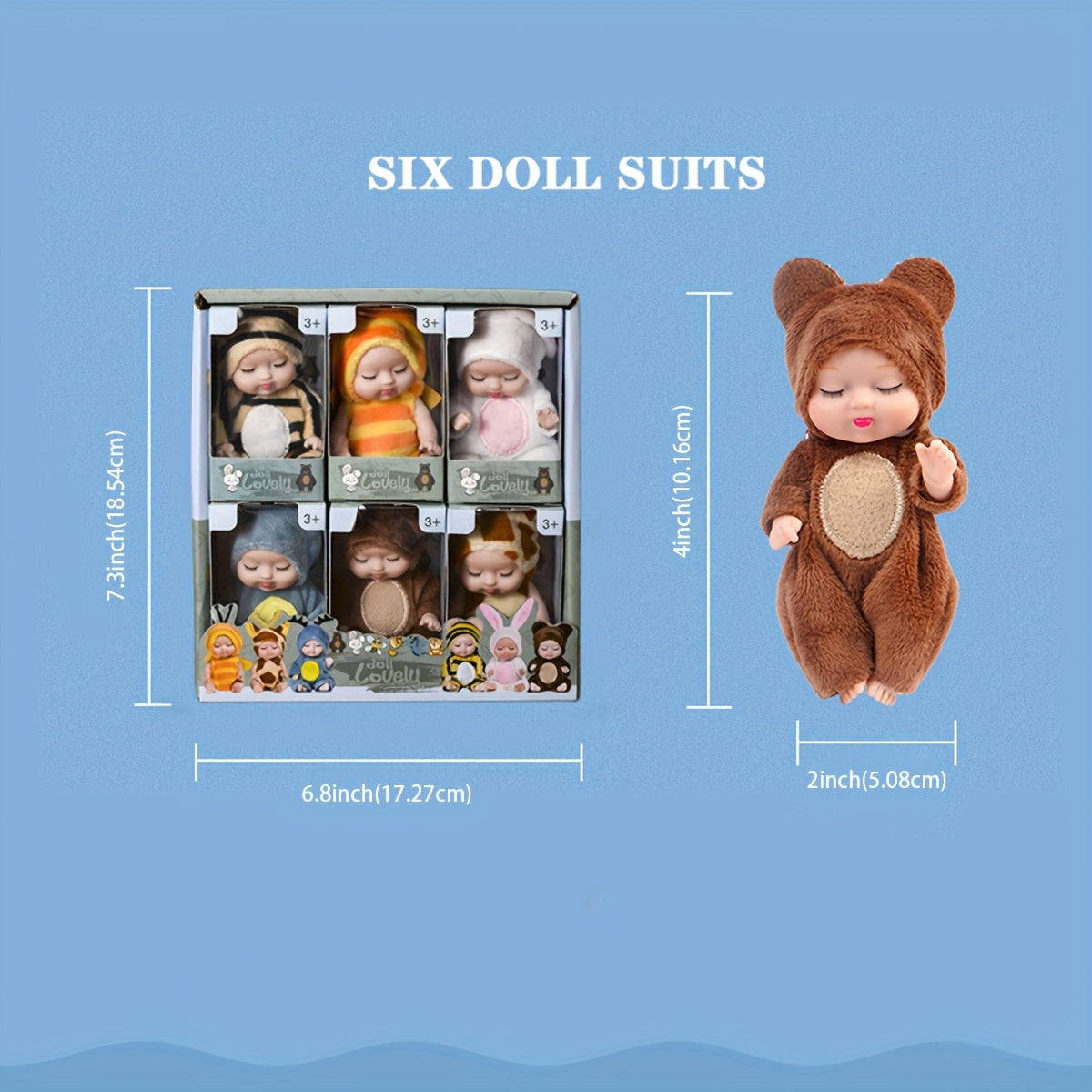 Lifelike Lovely Dolls, Dollhouse Companion Figures 4 Inches x 1.5 Inches One Single | Merthyr Tydfil | Why Not Shop Online