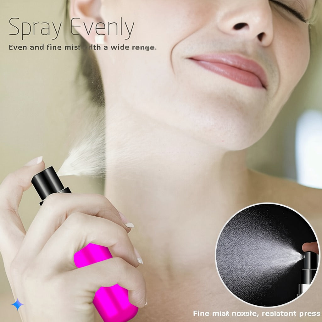 Portable Mini Refillable Perfume Spray Bottle Atomiser 5ml Metallic Pink | Merthyr Tydfil | Why Not Shop Online