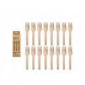 Eco Birchwood Wooden Forks pack of 24 made from sustainably sourced birchwood