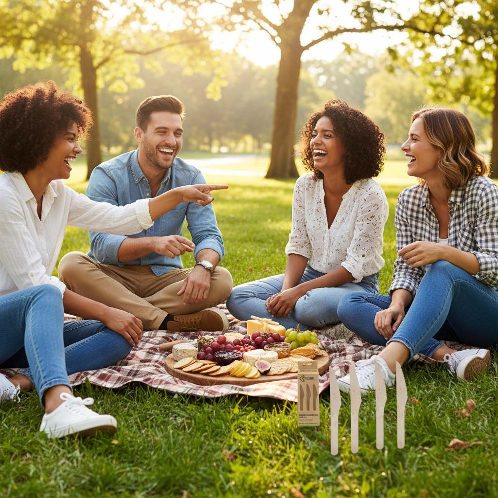 Eco Birchwood Wooden Knives — Picnic Lifestyle